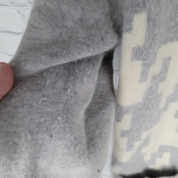 VALERIE STEVENS | vintage lambswool & angora blend 5 button cardigan sweater - Picture 6 of 10